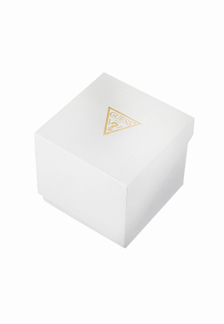 Guess Charmed Ladies White Rose Gold Tone Analog Watch GW0684L4