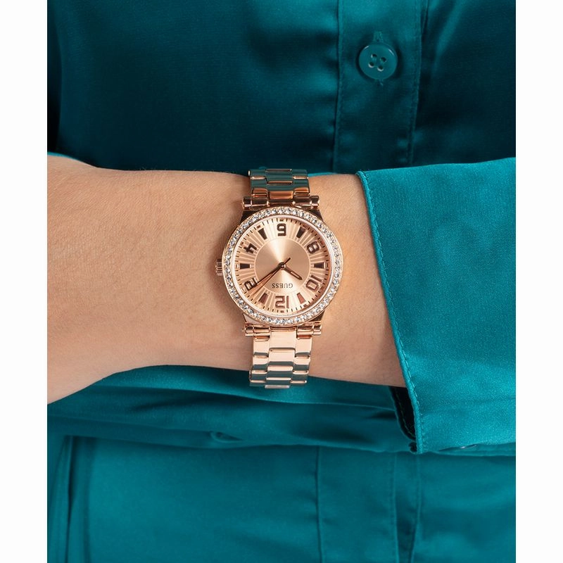 Guess Fawn Rose Gold Dial Analog Watch