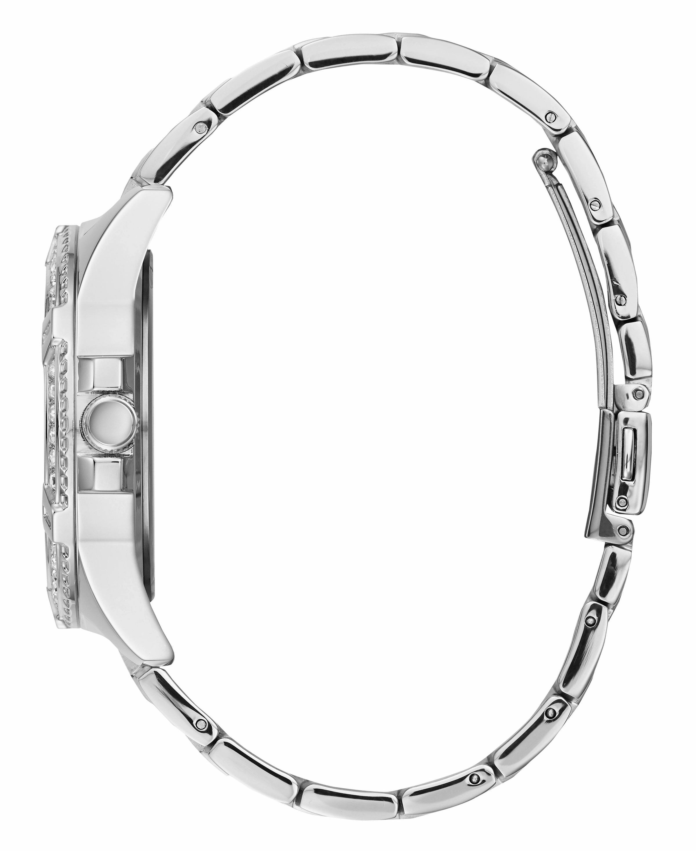 Guess Frontier Silver Dial Stainless Steel Watch W1156L1