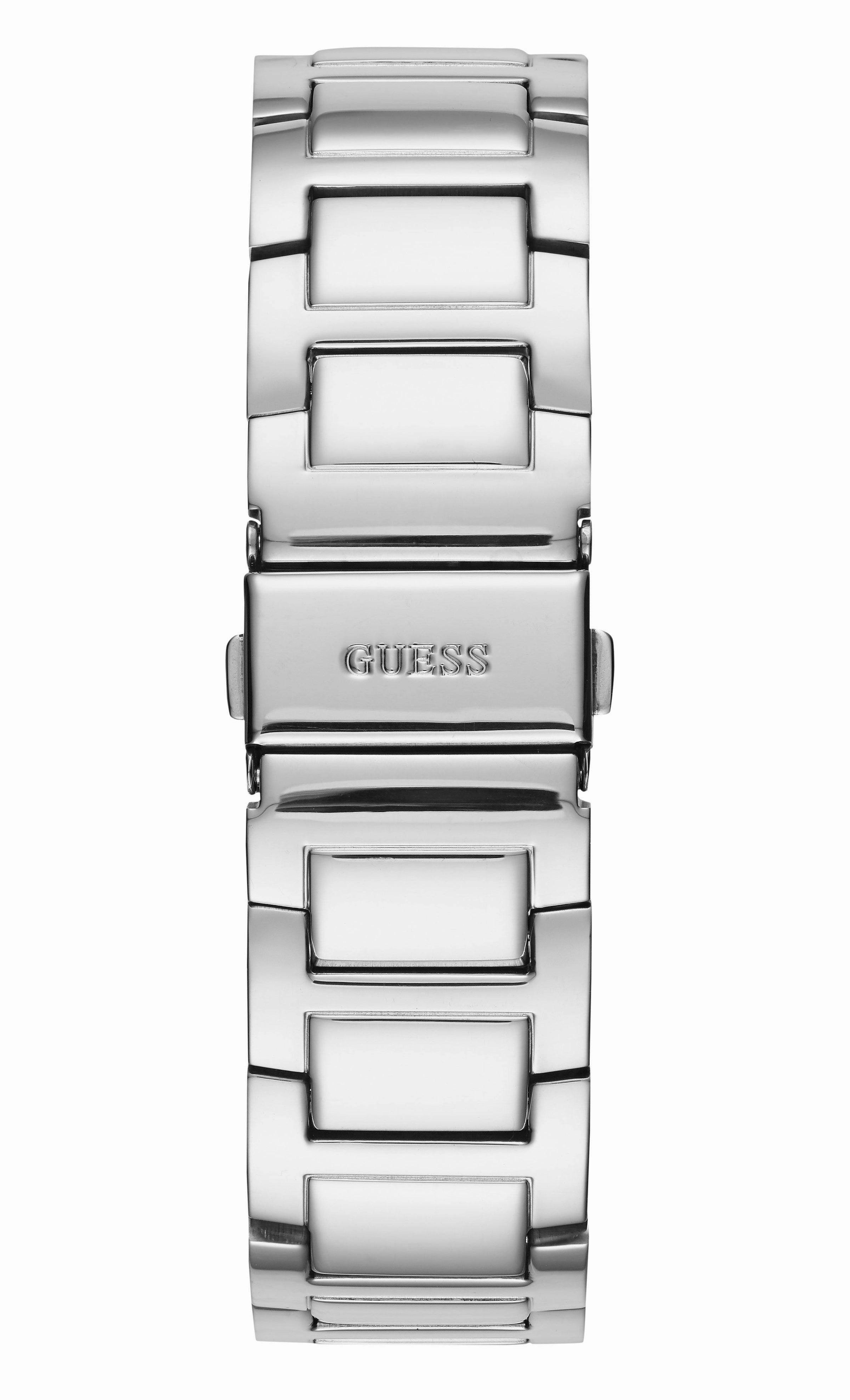 Guess Frontier Silver Dial Stainless Steel Watch W1156L1