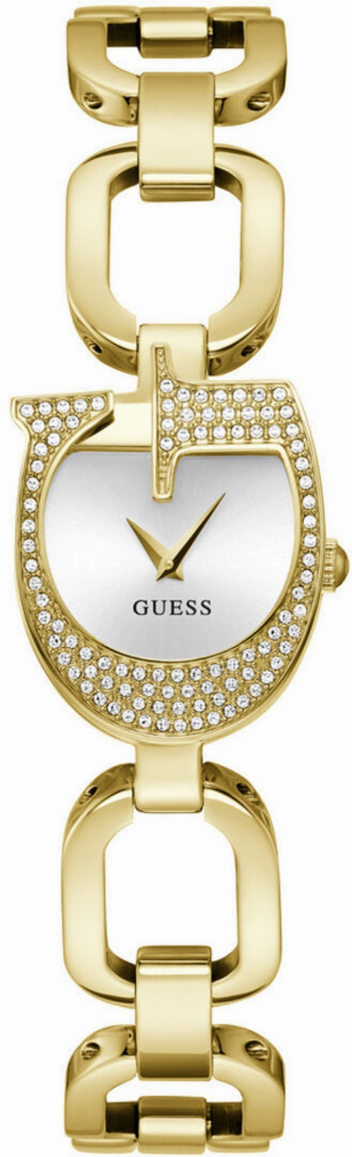 Guess Gia Silver Dial Gold Stainless Steel Watch GW0683L2