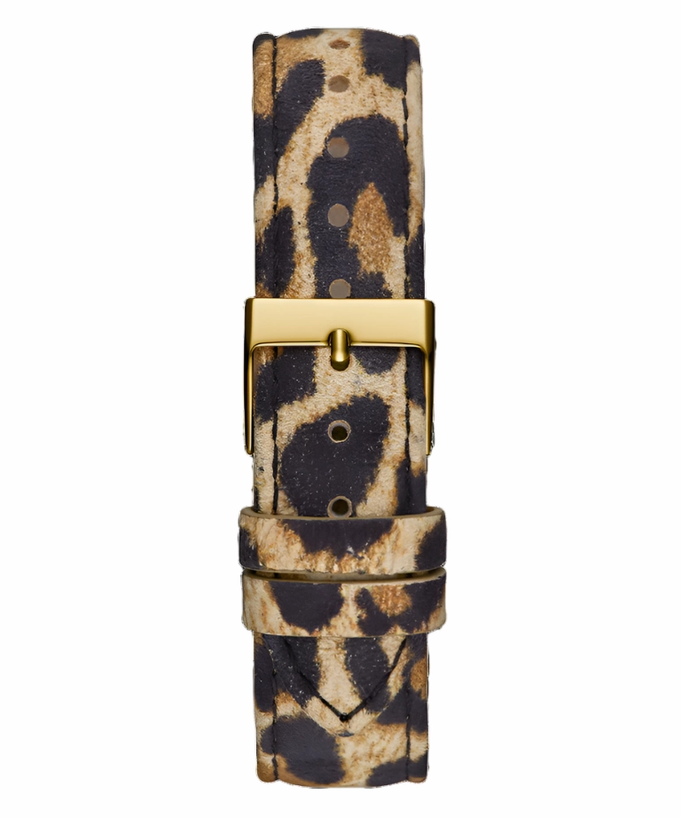 Guess Glitz Plaque Gold Tone Analog Watch GW0745L2