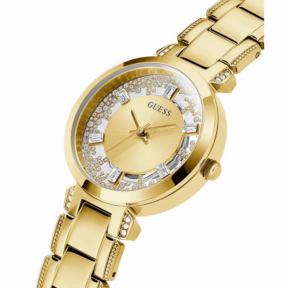 GUESS GOLD STAINLESS STEEL WOMEN'S WATCH GW0470L2