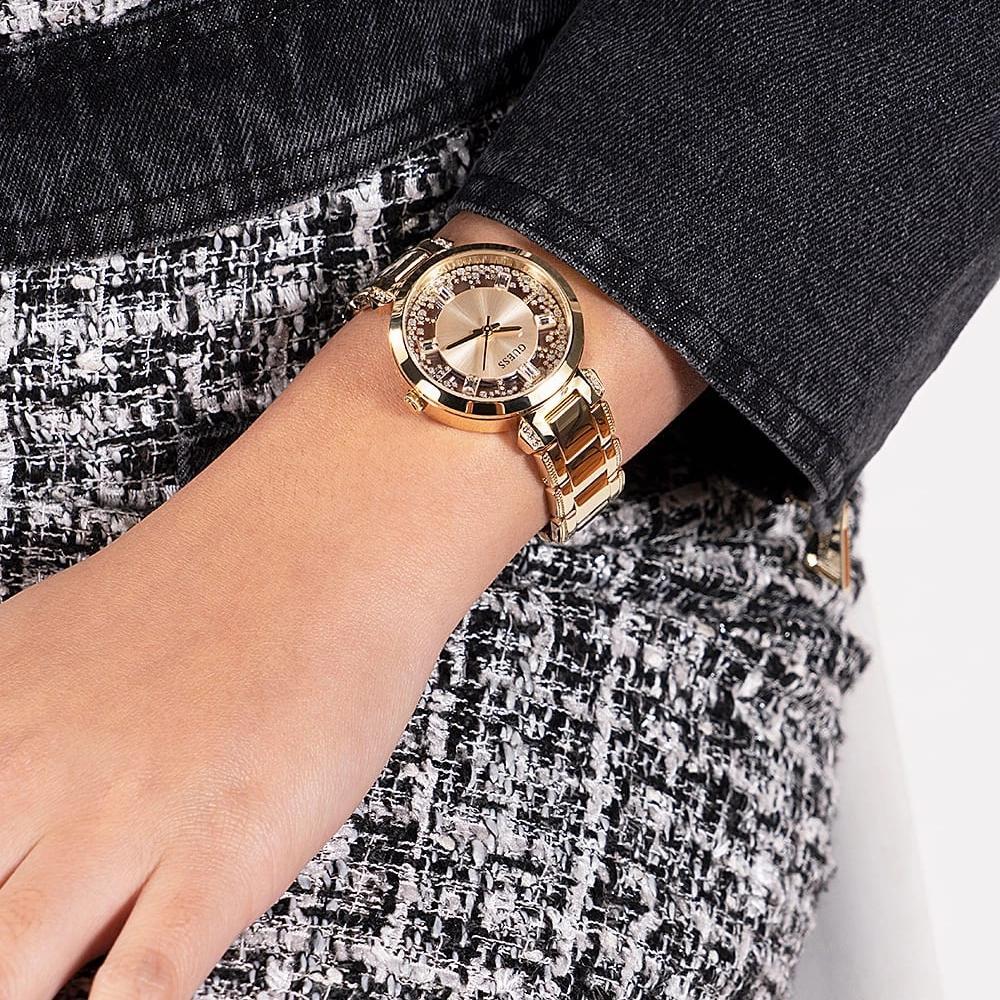 GUESS GOLD STAINLESS STEEL WOMEN'S WATCH GW0470L2