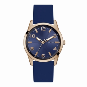 GUESS GW0805G3 BLUE DIAL ROSE GOLD TONE ANALOG WATCH