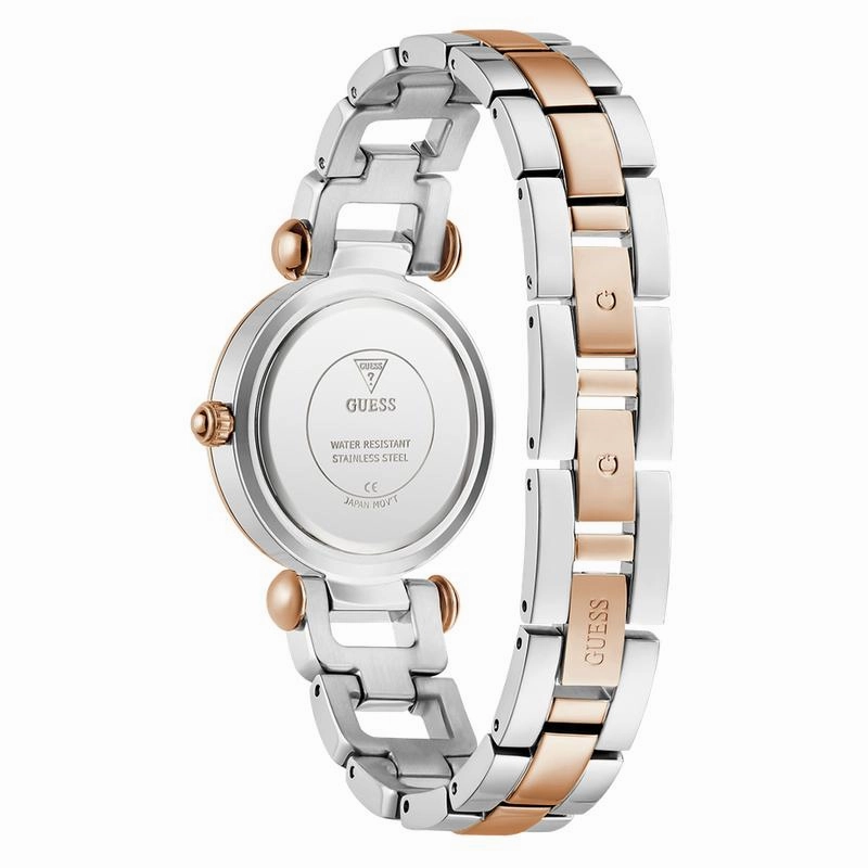 Guess Ladies 2-Tone Rose Gold Tone Analog Watch