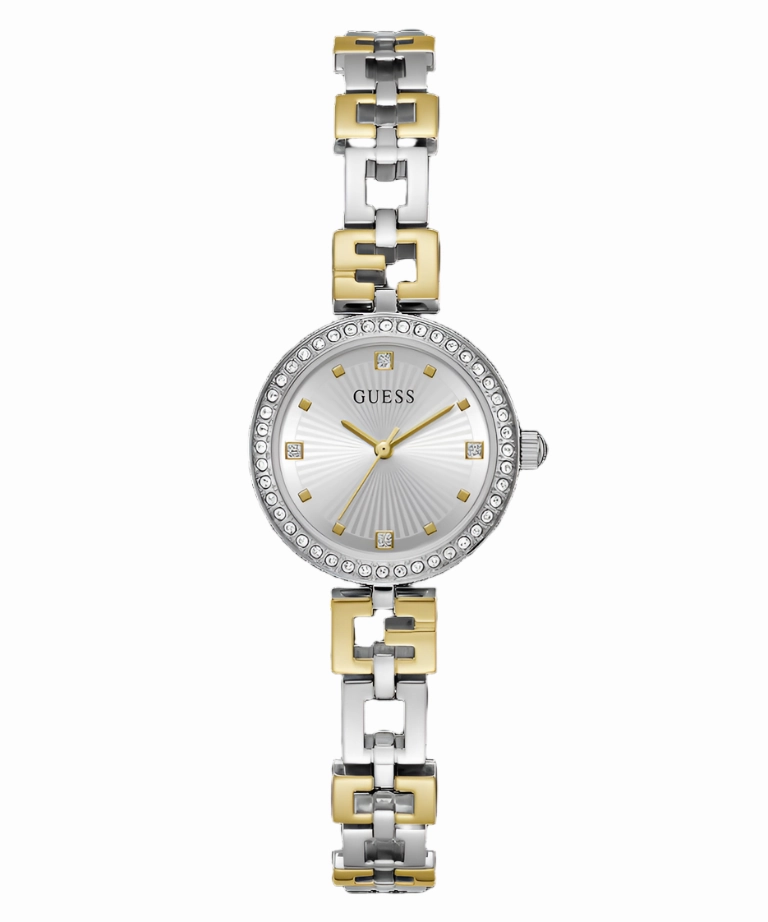 Guess Lady G Silver Dial Two Tone Stainless Steel Watch GW0656L1