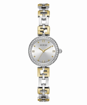 Guess Lady G Silver Dial Two Tone Stainless Steel Watch GW0656L1