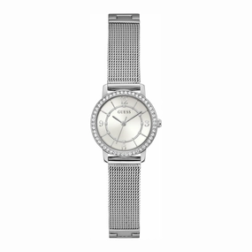 Guess Melody Dames Horloge Silver Tone Mesh Women's Watch GW0534L1