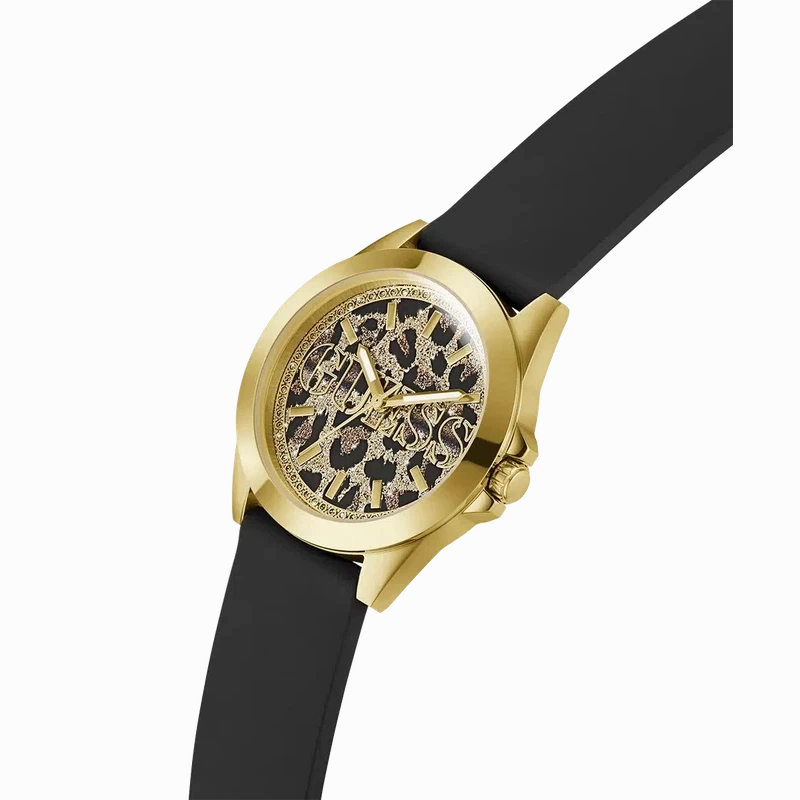 Guess Menagerie Animal Print Dial Analogue Watch