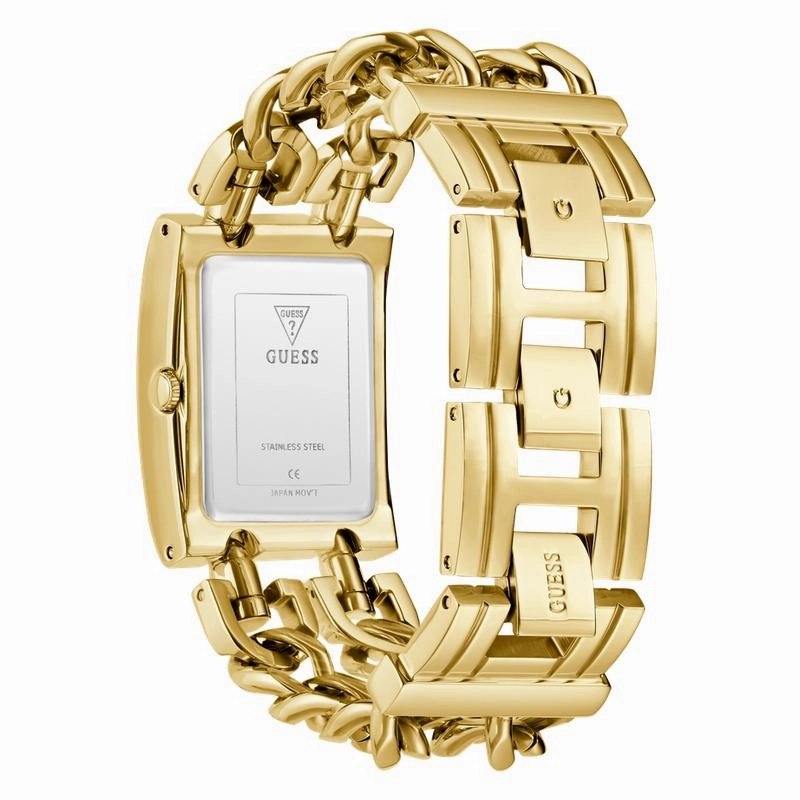 Guess Mod Heavy Metal Ladies Gold Tone Analog Watch