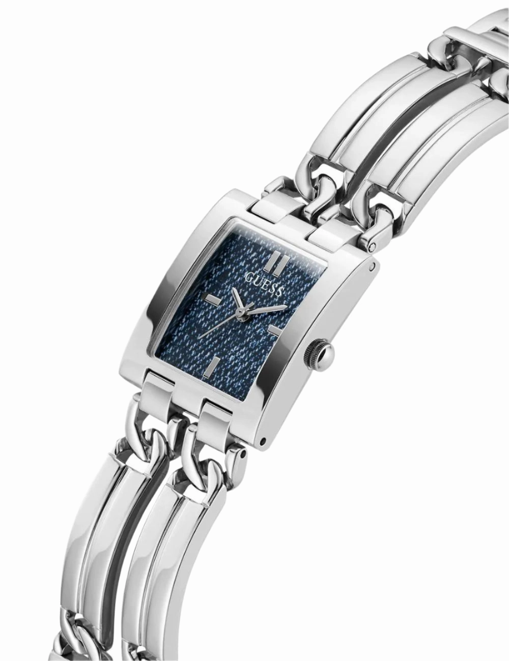 Guess MOD ID Blue Dial Stainless Steel Watch GW0807L1