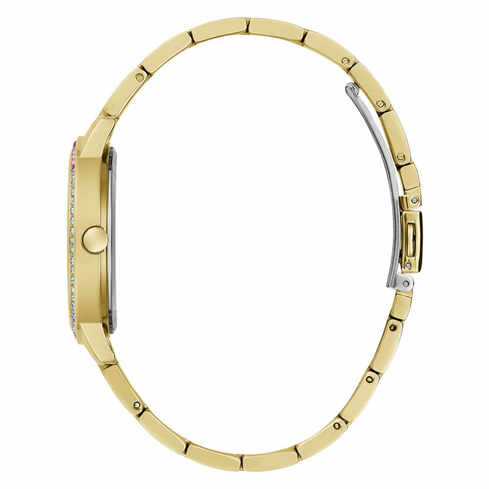 Guess Silver Dial Gold Stainless Steel Strap Women Watch GW0657L2