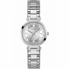 GUESS SILVER STAINLESS STEEL WOMEN WATCH GW0470L1