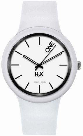 H2X One 42mm Gent Bianco Unisex cod. P-SW430UW3