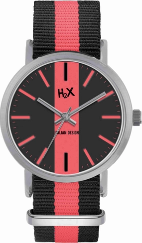 H2X Tidy 39mm Nero-Rosso Unisex cod. P-FA415XL1