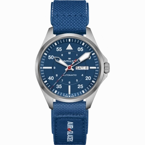 HAMILTON - KHAKI AVIATION PILOT DAY DATE AUTO - AIR-GLACIERS EDITION - H64655941