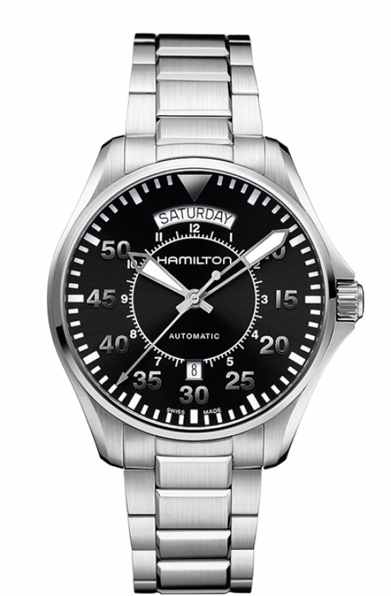 HAMILTON Khaki Aviation Pilot Day Date Auto H64615135