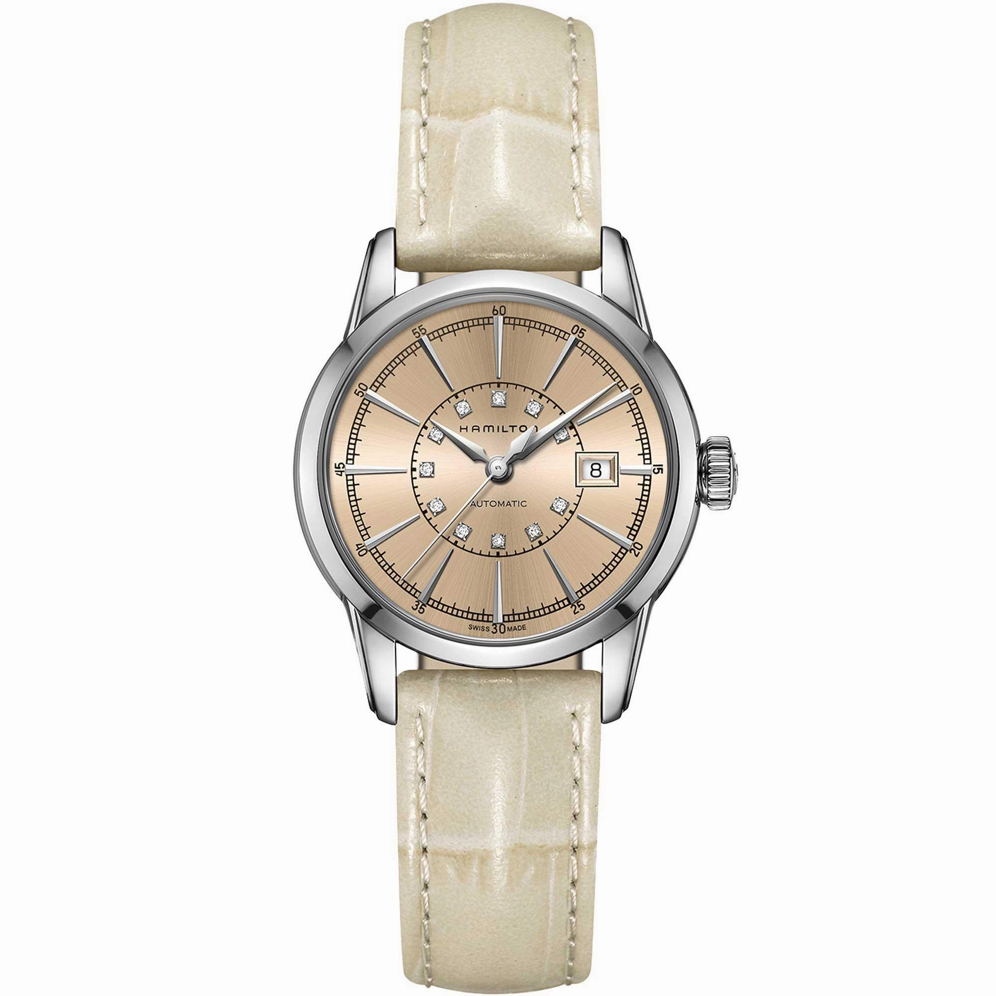 Hamilton Women's Watch - American Classic Railroad Diamond Beige Dial | H40405821