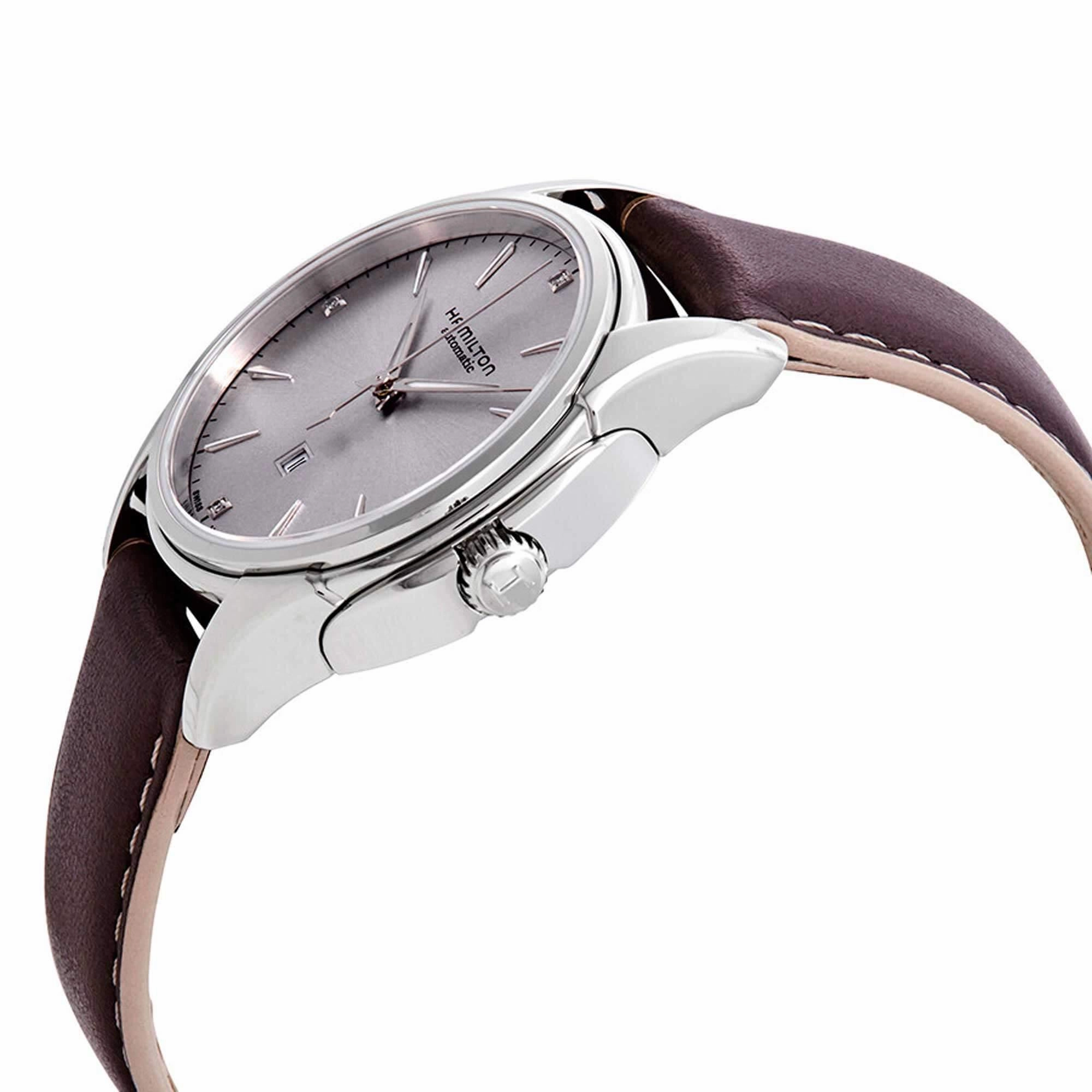 Hamilton Women's Watch - Jazzmaster Diamond Automatic Purple Strap | H32315891