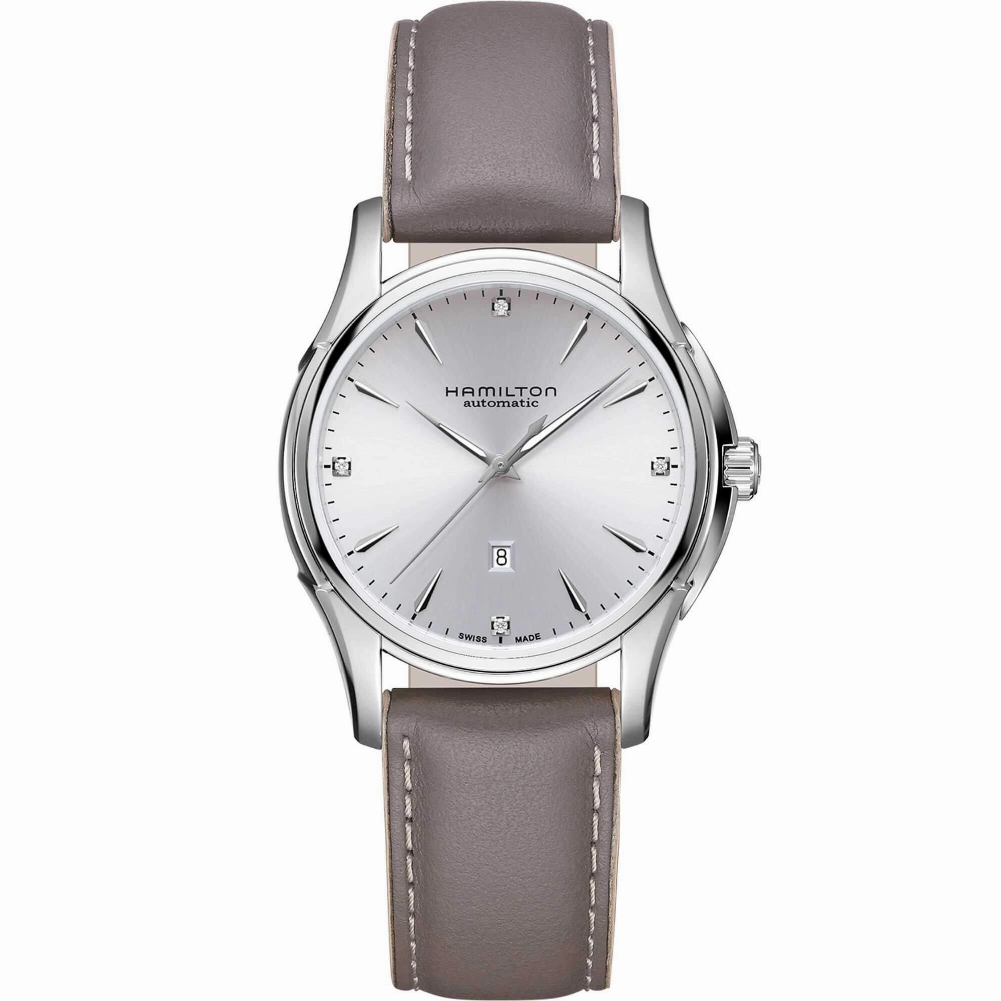 Hamilton Women's Watch - Jazzmaster Diamond Automatic Purple Strap | H32315891