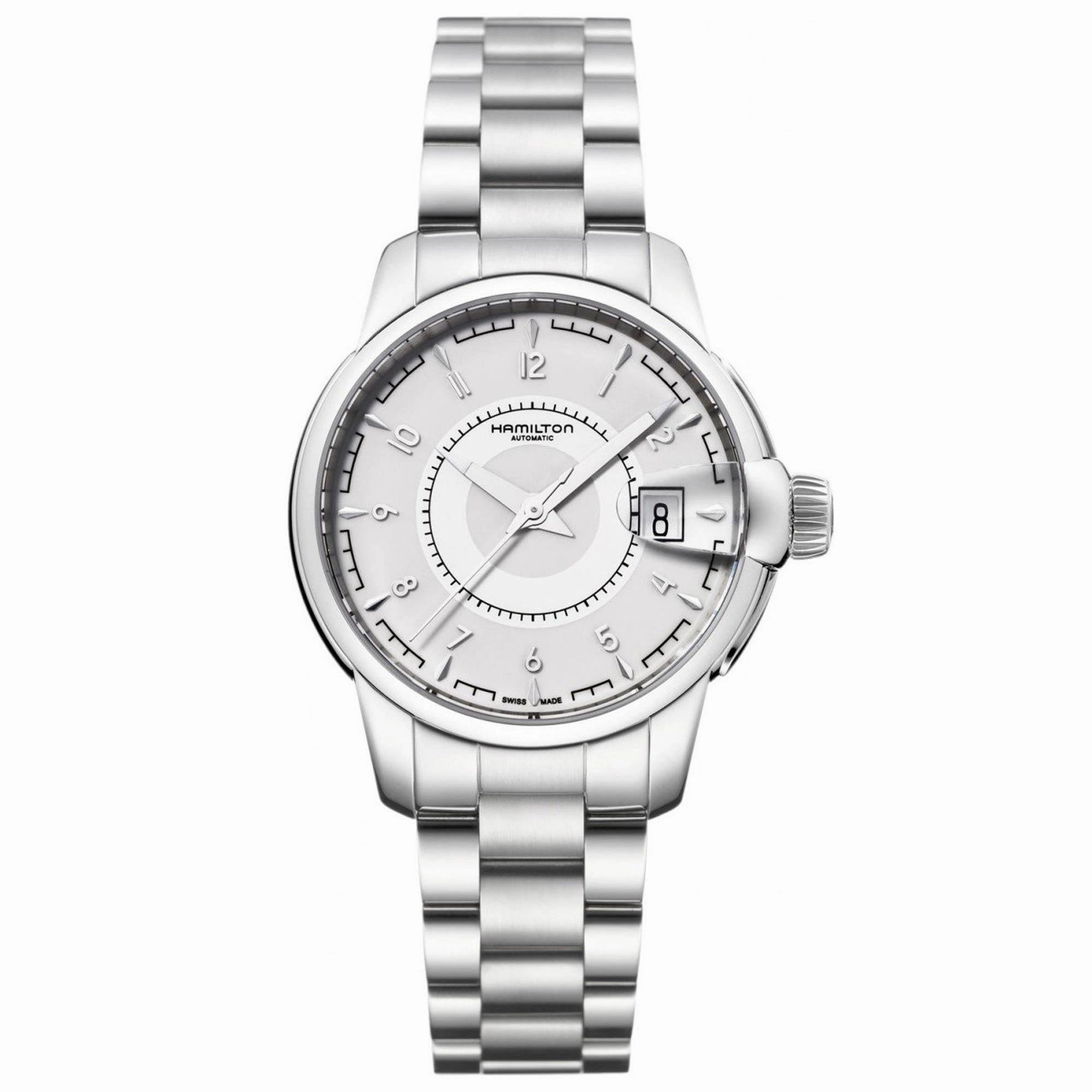 Hamilton Women's Watch - Timeless Classic Railroad Automatic Silver Dial | H40415115