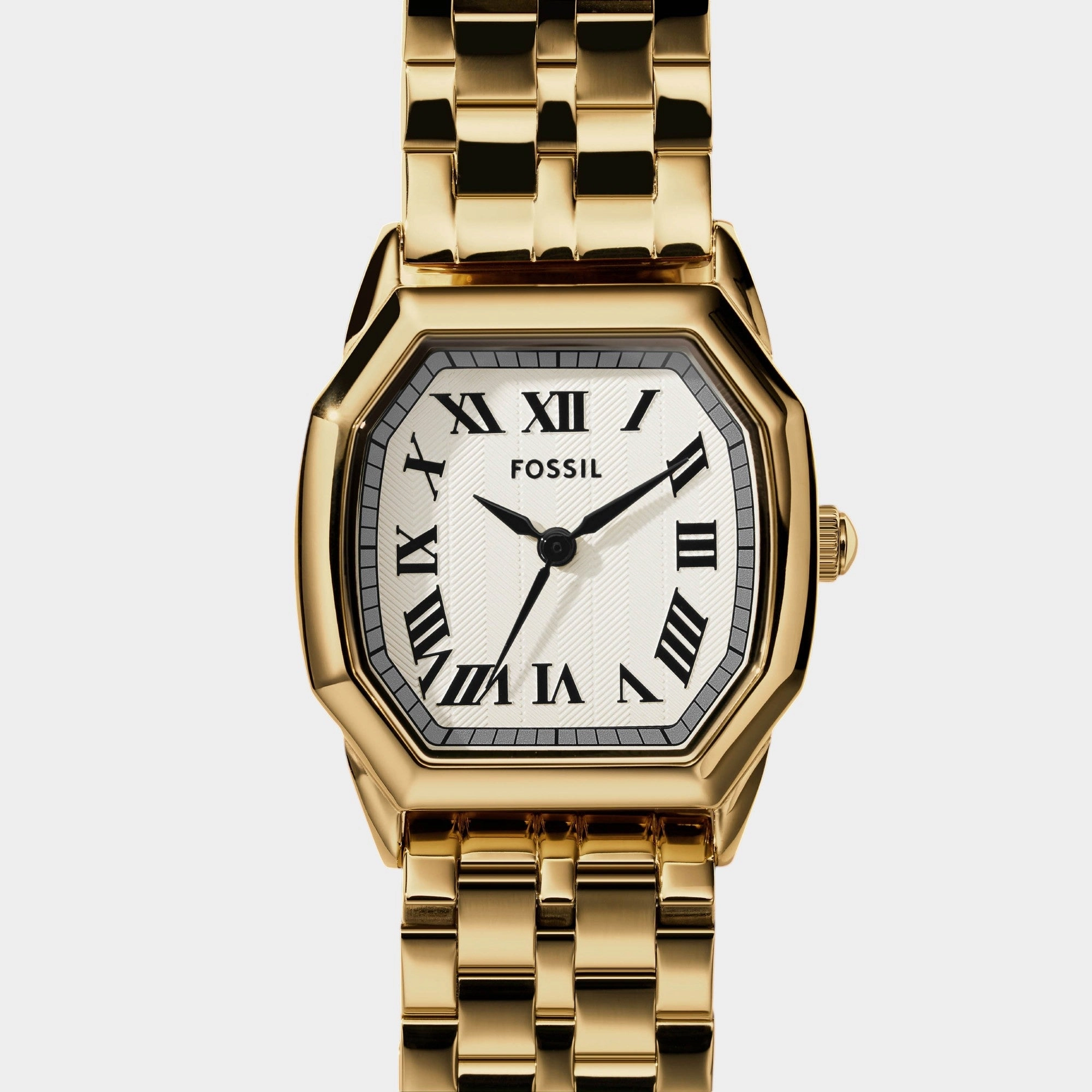 Harlow Women Quartz Cream Dial Analog Stainless Steel Watch ES5361
