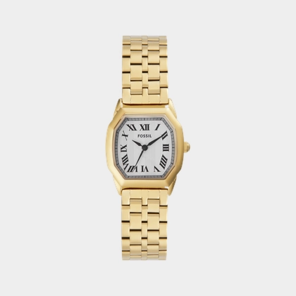 Harlow Women Quartz Cream Dial Analog Stainless Steel Watch ES5361