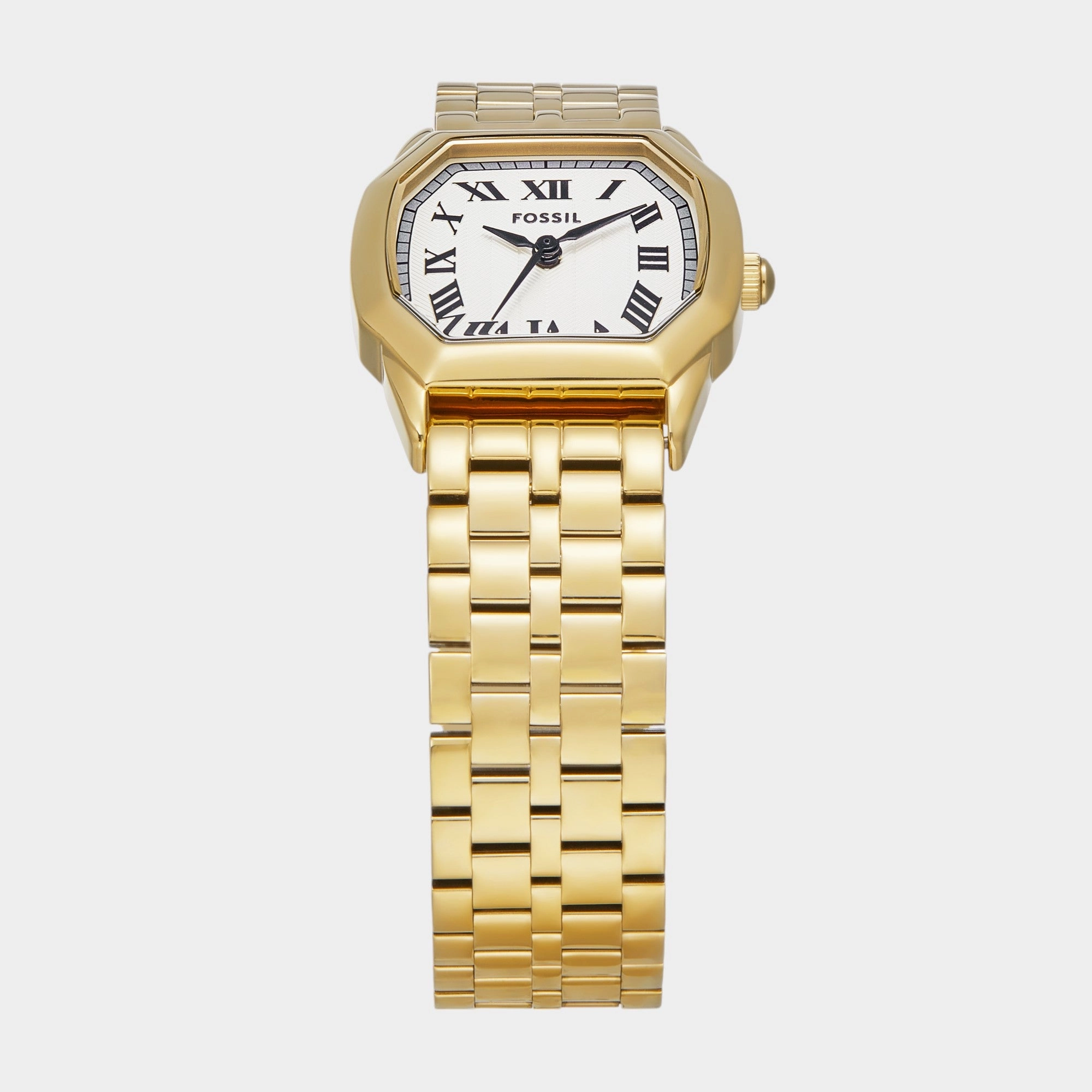 Harlow Women Quartz Cream Dial Analog Stainless Steel Watch ES5361
