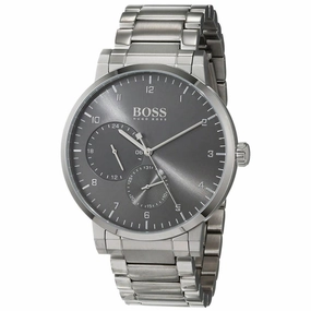 Hugo Boss Men's Quartz Watch - Oxygen Grey Dial Silver Tone Bracelet | 1513596