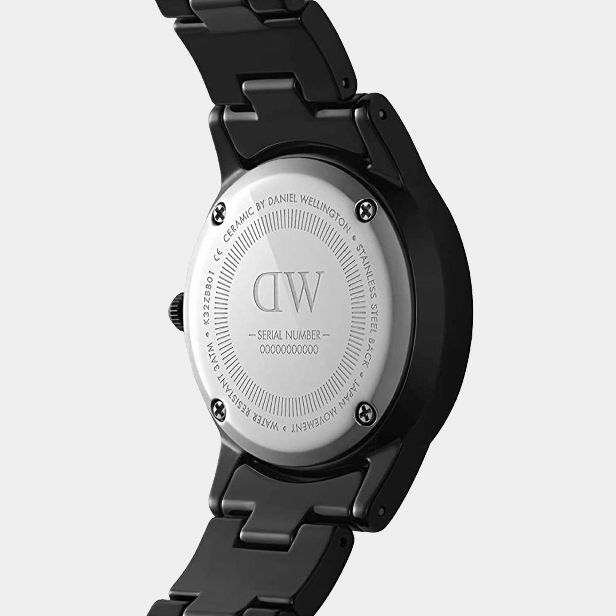 Iconic Women's Black Analog Stainless Steel Watch DW00100414