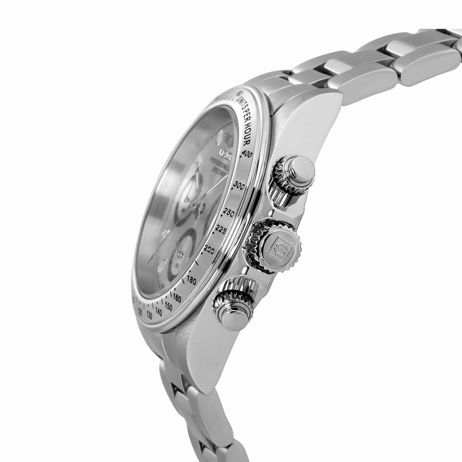 Invicta 14381 Men's Silver Dial Stainless Steel Speedway Chronograph