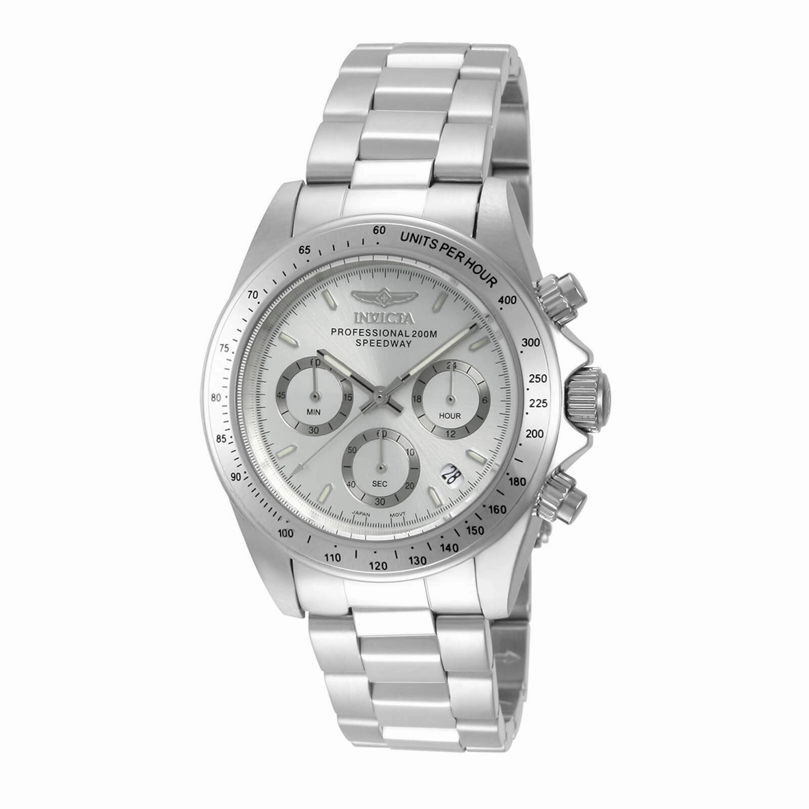 Invicta 14381 Men's Silver Dial Stainless Steel Speedway Chronograph