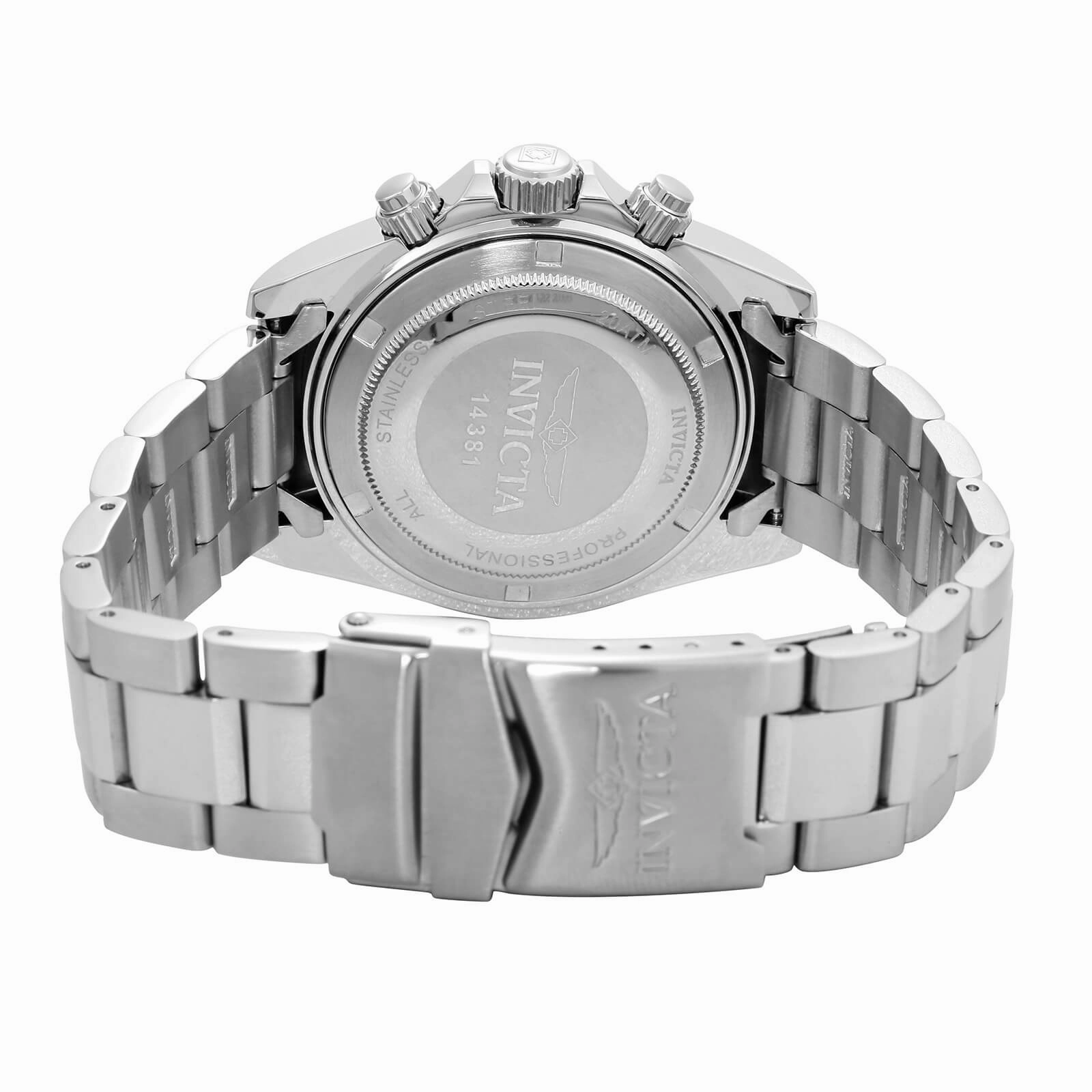 Invicta 14381 Men's Silver Dial Stainless Steel Speedway Chronograph