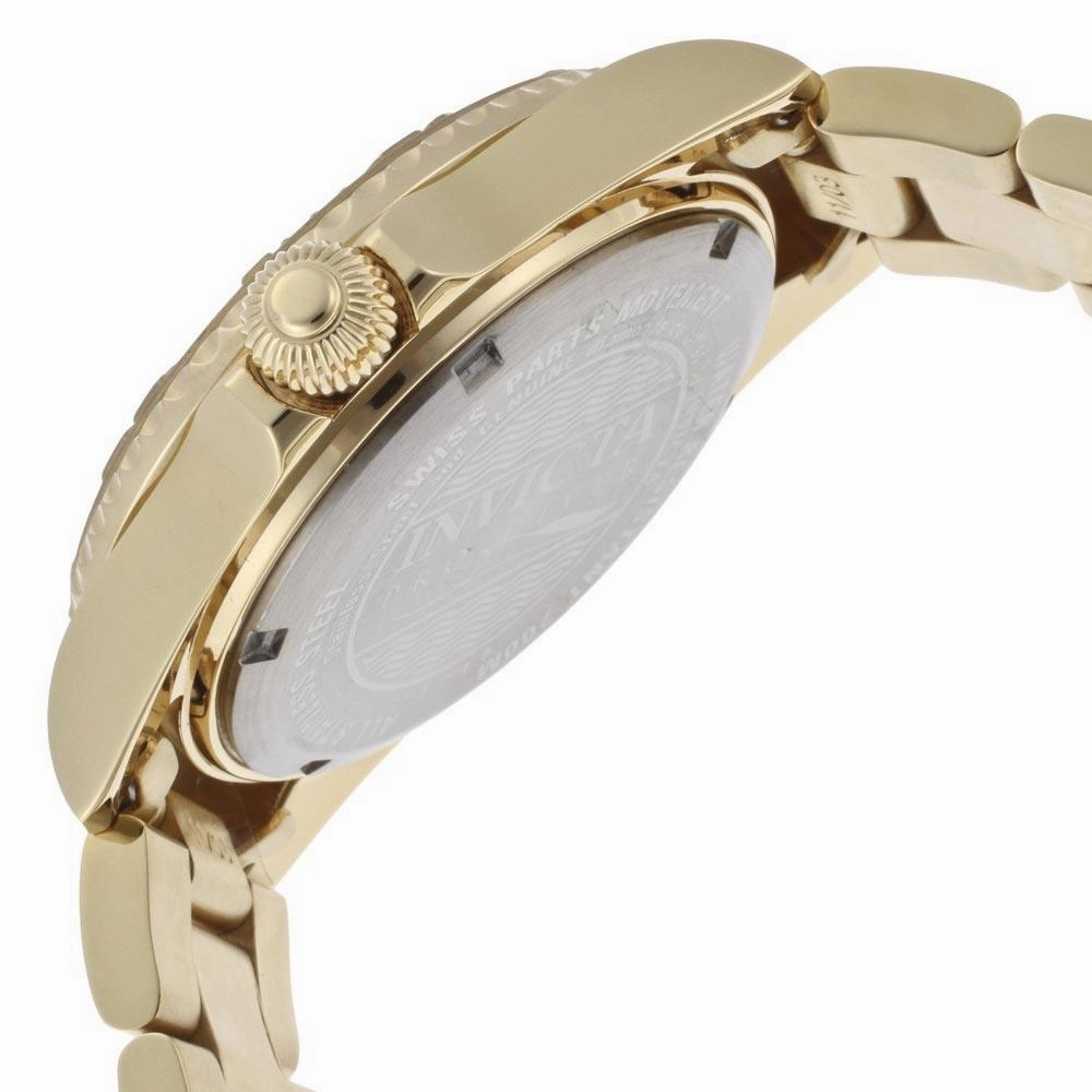 Invicta 15249 Women's Pro Diver Gold Tone Dial Yellow Gold Steel Dive Watch