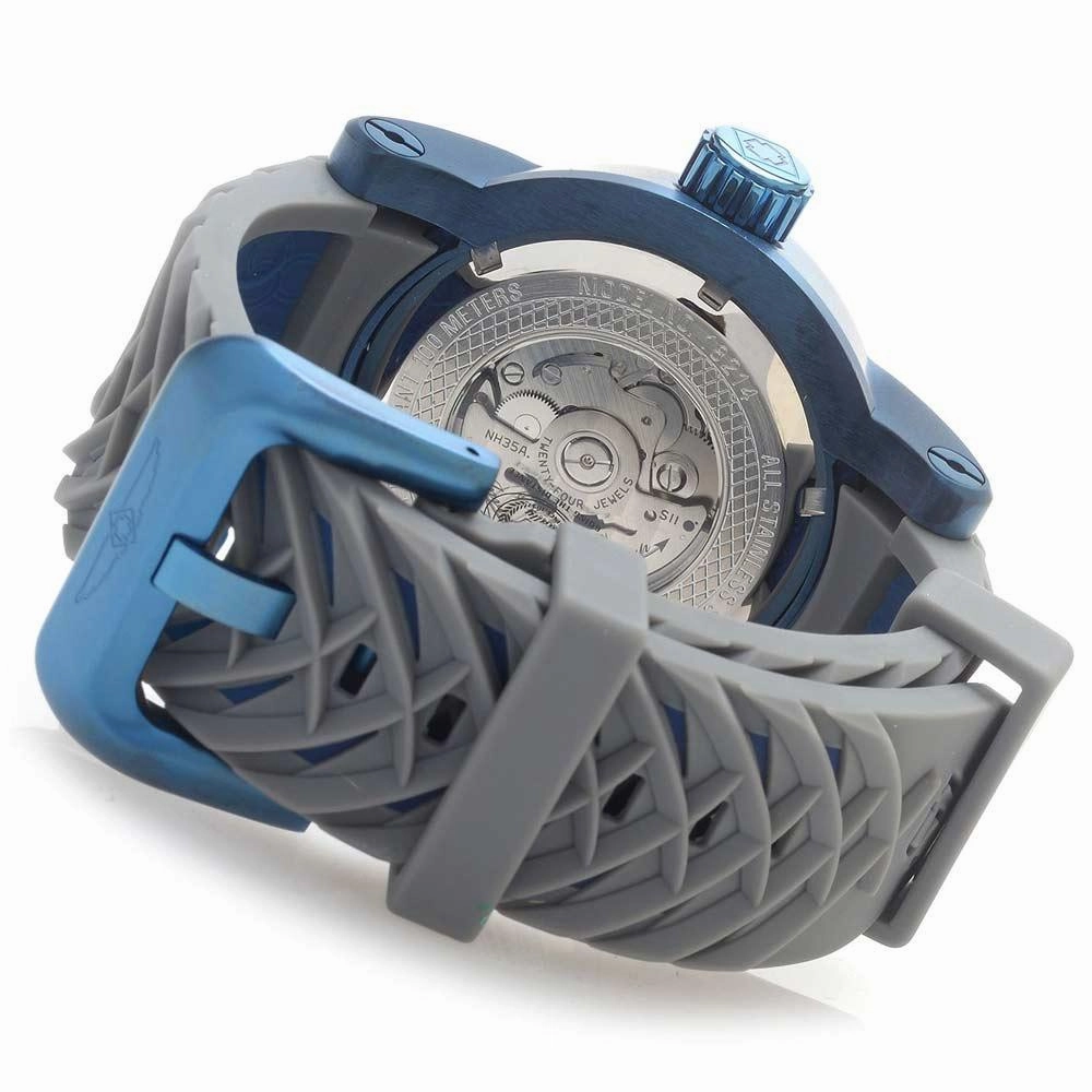 Invicta 18214 Men's S1 Rally Automatic Blue IP Steel Blue & Grey Silicone Strap Watch