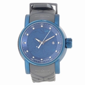 Invicta 18214 Men's S1 Rally Automatic Blue IP Steel Blue & Grey Silicone Strap Watch