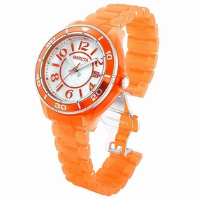 Invicta 30358 Women's Anatomic MOP Dial Orange Bracelet Watch