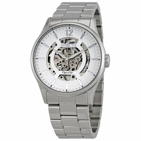 Invicta Men's Automatic Watch - Objet D Art Skeleton Dial Silver Tone Bracelet | 27570