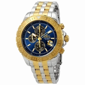 Invicta Men's Chronograph Watch - Aviator Blue and Charcoal Dial Bracelet | 22989