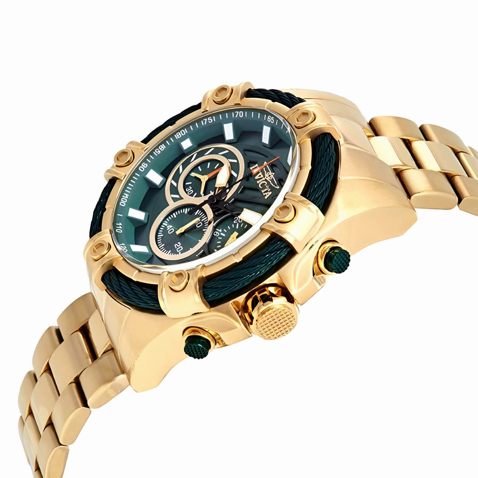 Invicta Men's Chronograph Watch - Bolt Yellow Gold Stainless Steel Bracelet | 25517