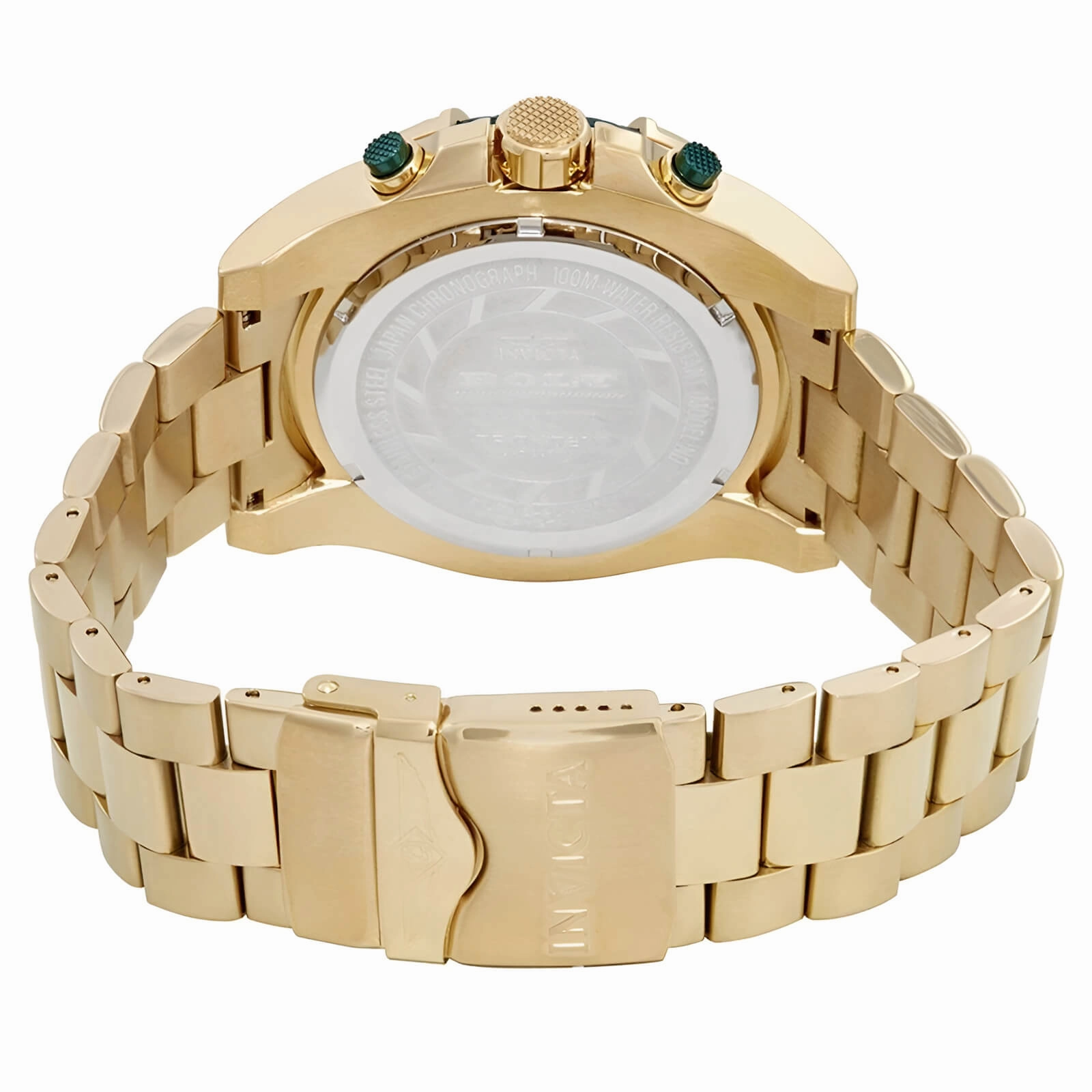 Invicta Men's Chronograph Watch - Bolt Yellow Gold Stainless Steel Bracelet | 25517
