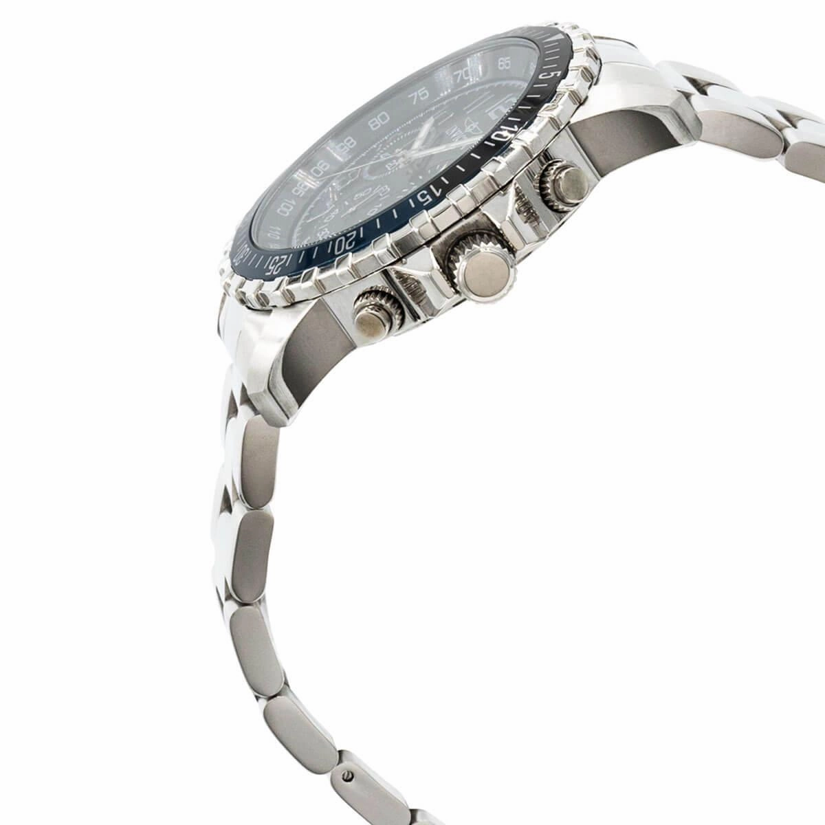 Invicta Men's Chronograph Watch - Specialty Black and Blue Bezel Bracelet | 39127