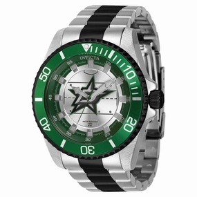 Invicta Men's Quartz Watch - NHL Dallas Stars Green and Black Rotating Bezel | 42249