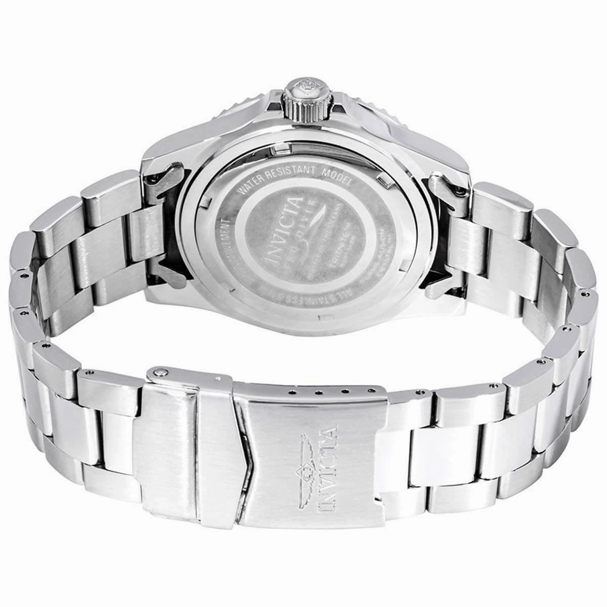 Invicta Men's Quartz Watch - Pro Diver Black Dial Stainless Steel Bracelet | 26970