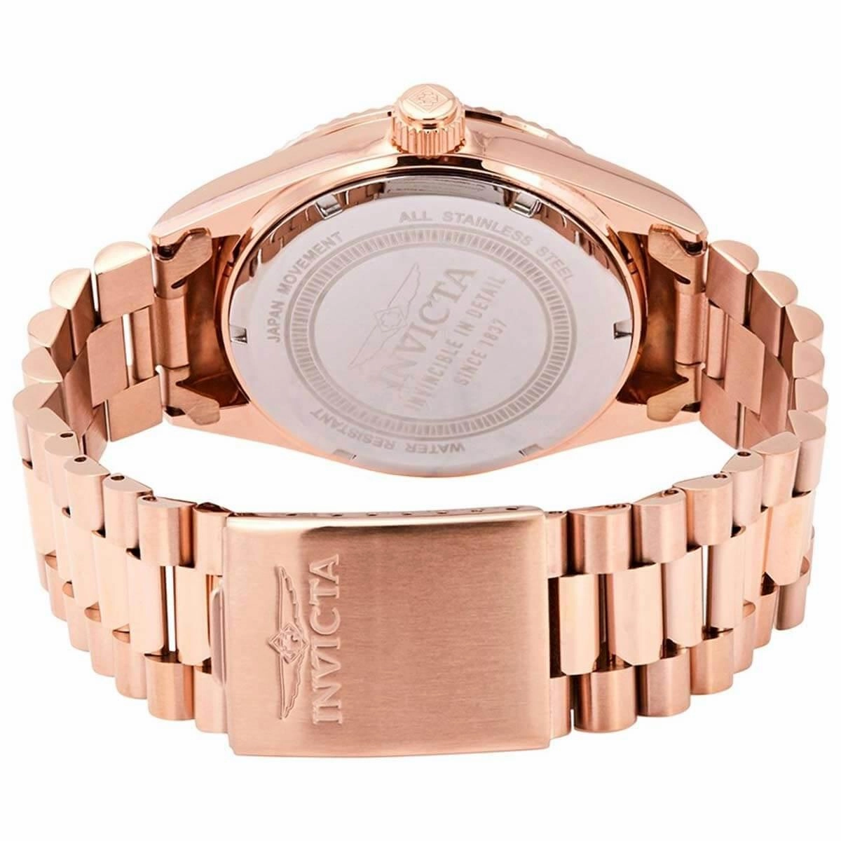Invicta Men's Quartz Watch - Specialty Charcoal Dial Rose Gold Bracelet | 29432