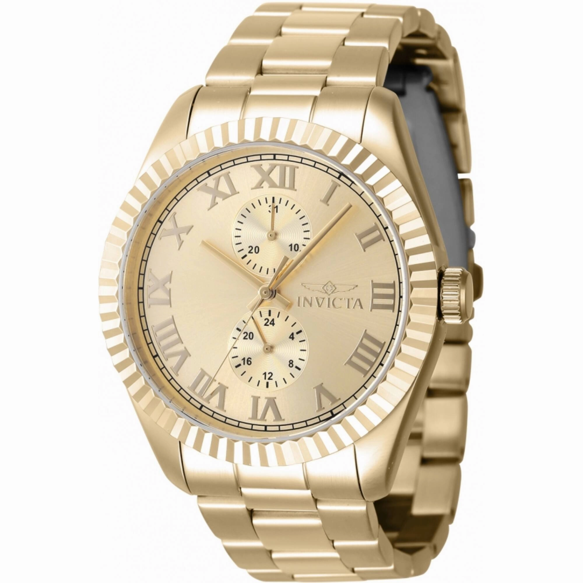 Invicta Men's Quartz Watch - Specialty Yellow Gold Stainless Steel Bracelet | 47431