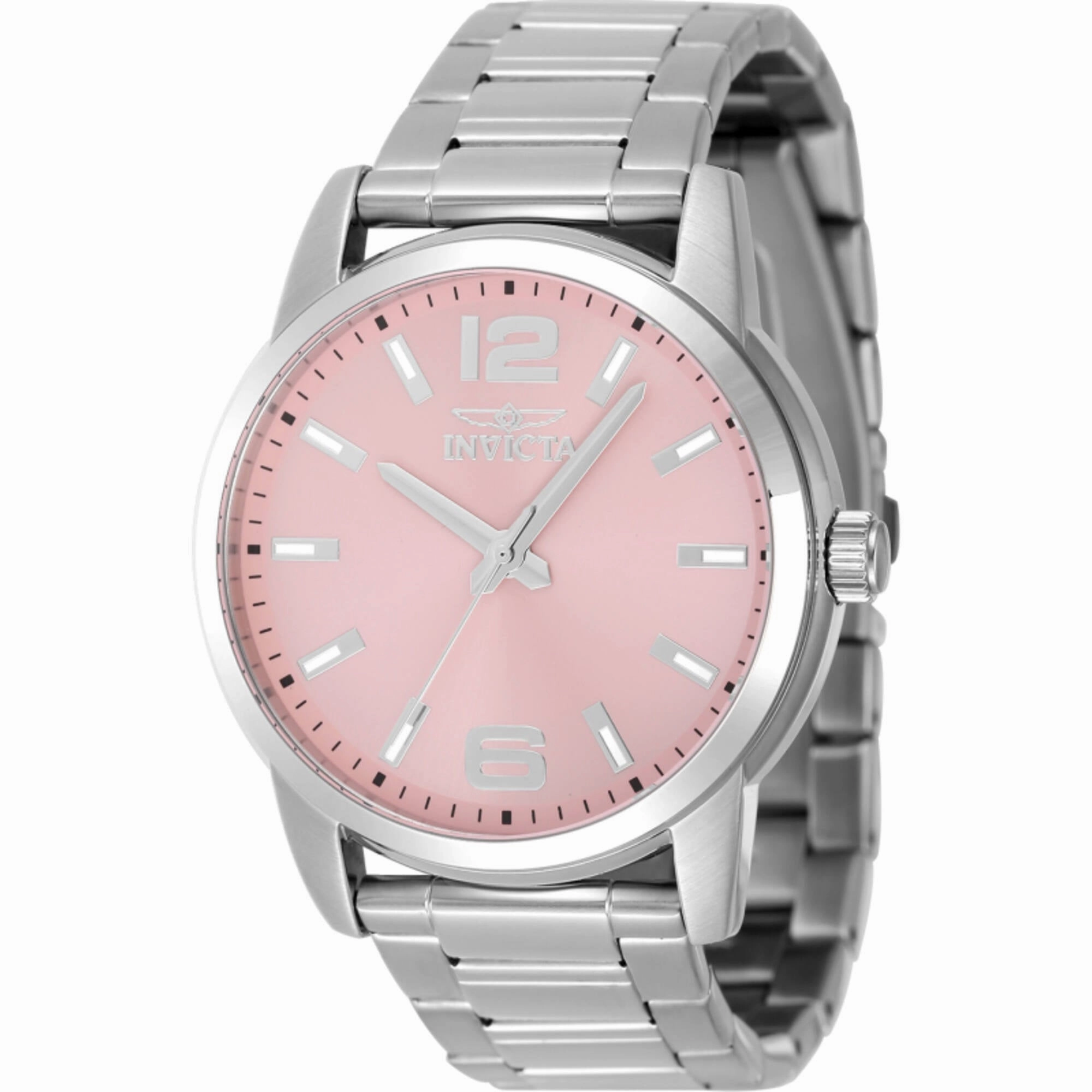 Invicta Men's Watch - Celestial Pink Dial Silver Stainless Steel Bracelet | 48497