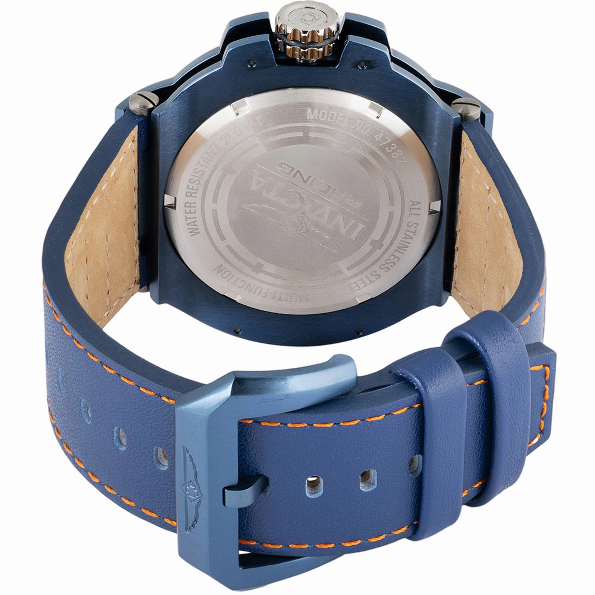 Invicta Men's Watch - Invicta Racing Downforce Dark Blue Case Leather Strap | 47382