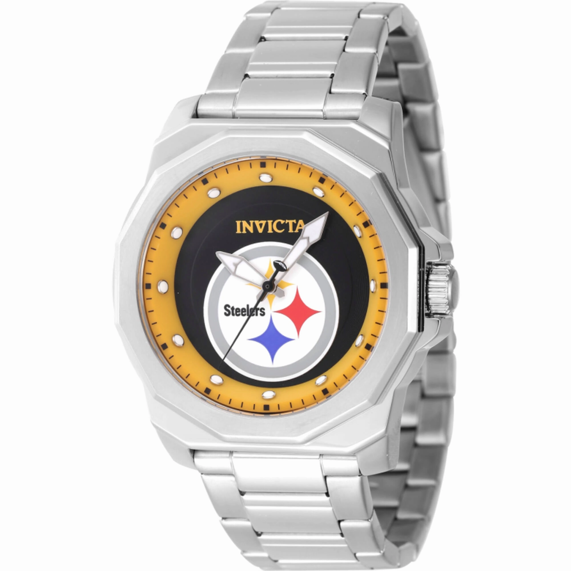 Invicta Men's Watch - NFL Pittsburgh Steelers Yellow and Black Dial Bracelet | 47921